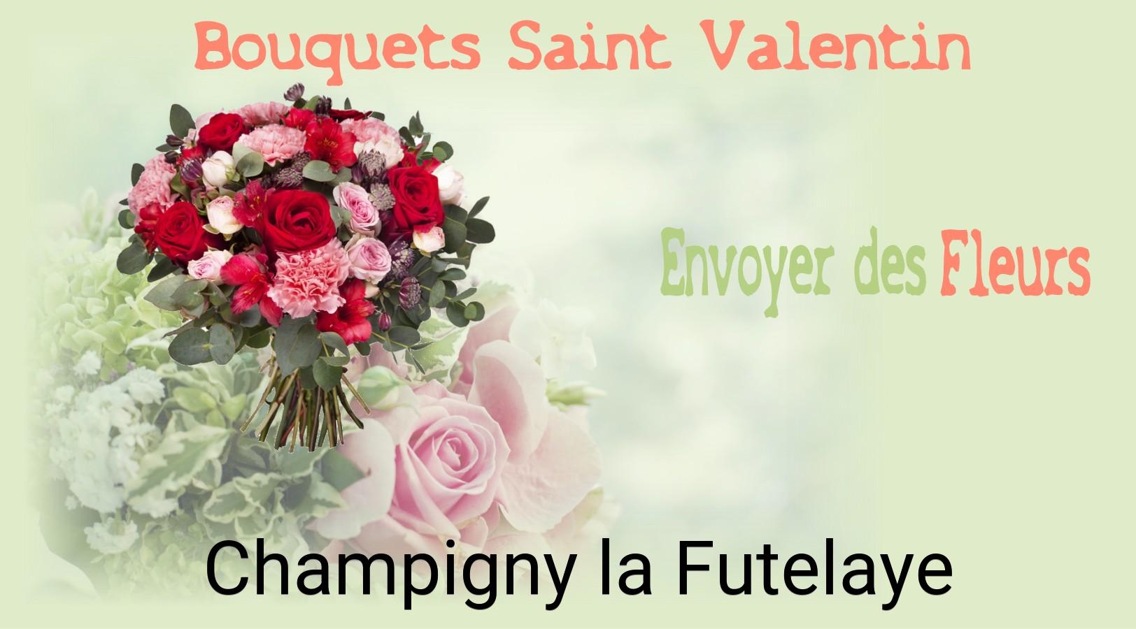Roses de Saint-Valentin livrées à Champigny-la-Futelaye